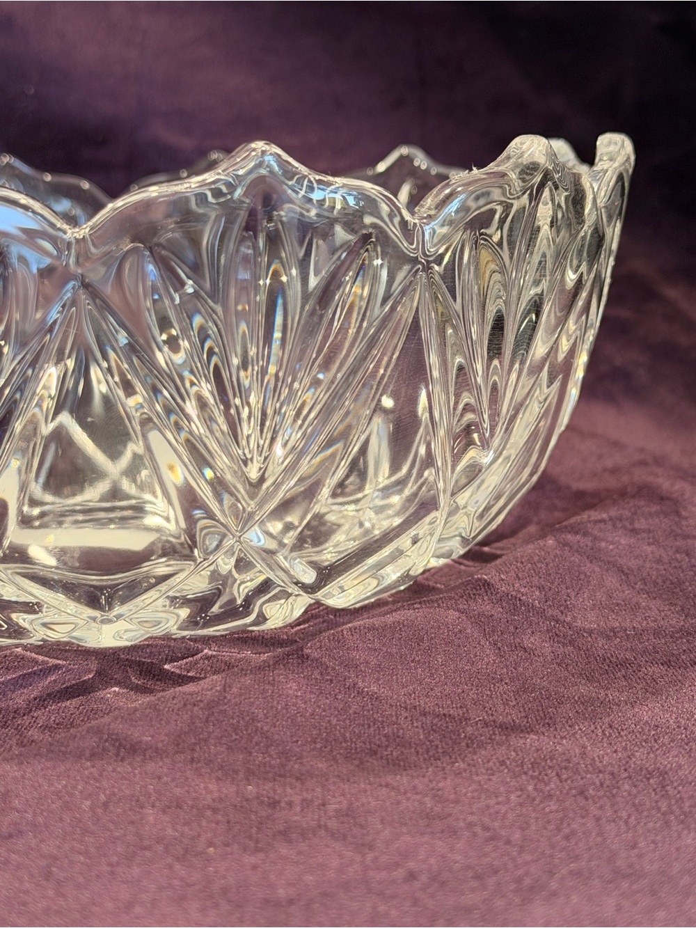 Vintage Mikasa Roxborough Crystal Bowl Made in Germany